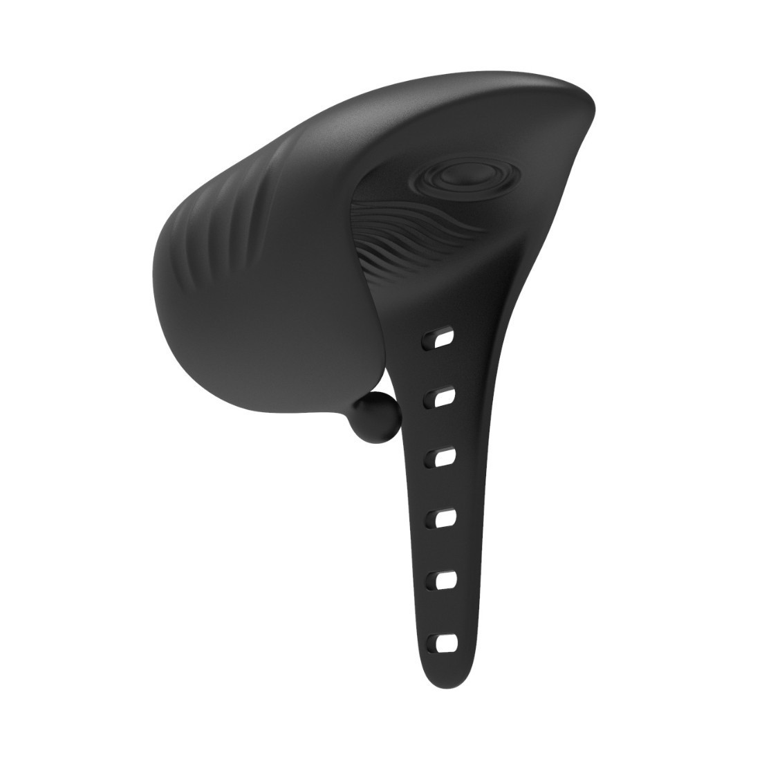 Wearable Vibrating Penis Trainer, Silicone Electric Stimulation Device, Black — detail image 9