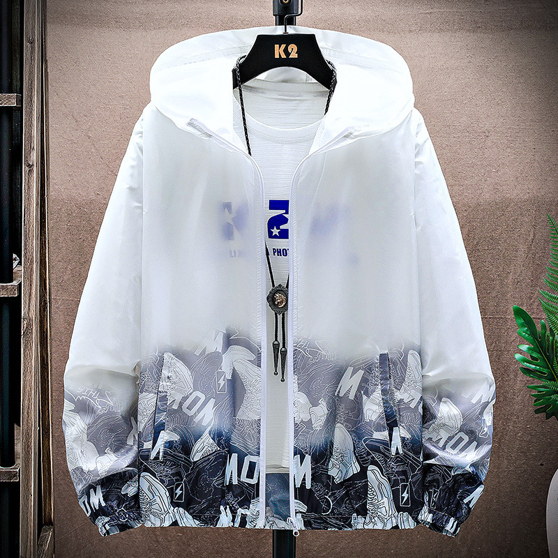 Sun Protection Clothing New Youth Summer Skin Clothing Breathable Thin Windproof Clothing Casual Jacket Outdoor Sun Protection Clothing for Men