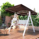 Outdoor Swing Double Courtyard Rocking Chair Wrought Iron Outdoor Adult Indoor Hanging Chair Balcony Swing Seat Garden Rocking Bed