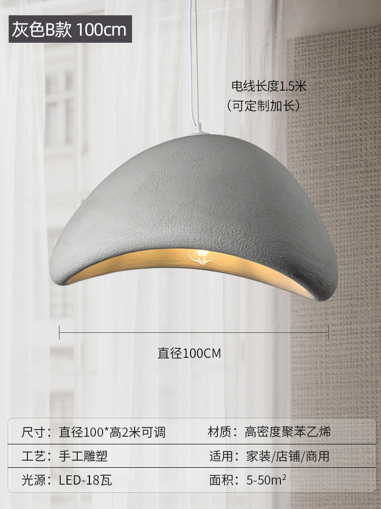 Wabi-Jifeng Candelabro Diseñador Cream Cafe Yuanbao B & B Restaurant