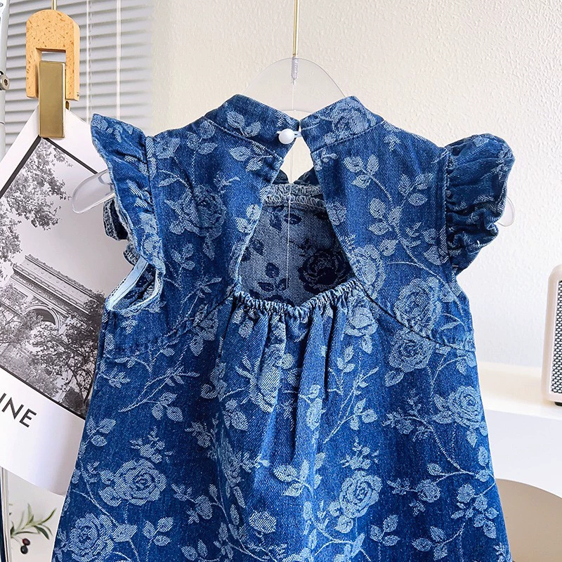 Summer denim children's cheongsam girl's, children's clothing, wholesale
