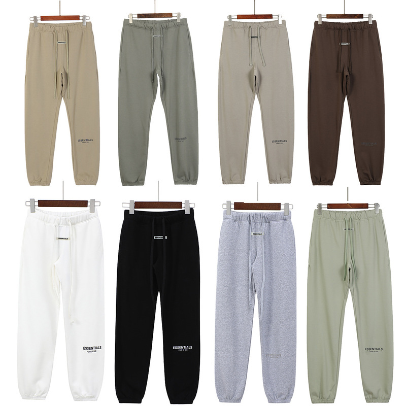 Essentials Long Pants Fearofgod Double Line Fog Sweatpants Men's Trendy Casual Loose Pants Versatile Casual Wear