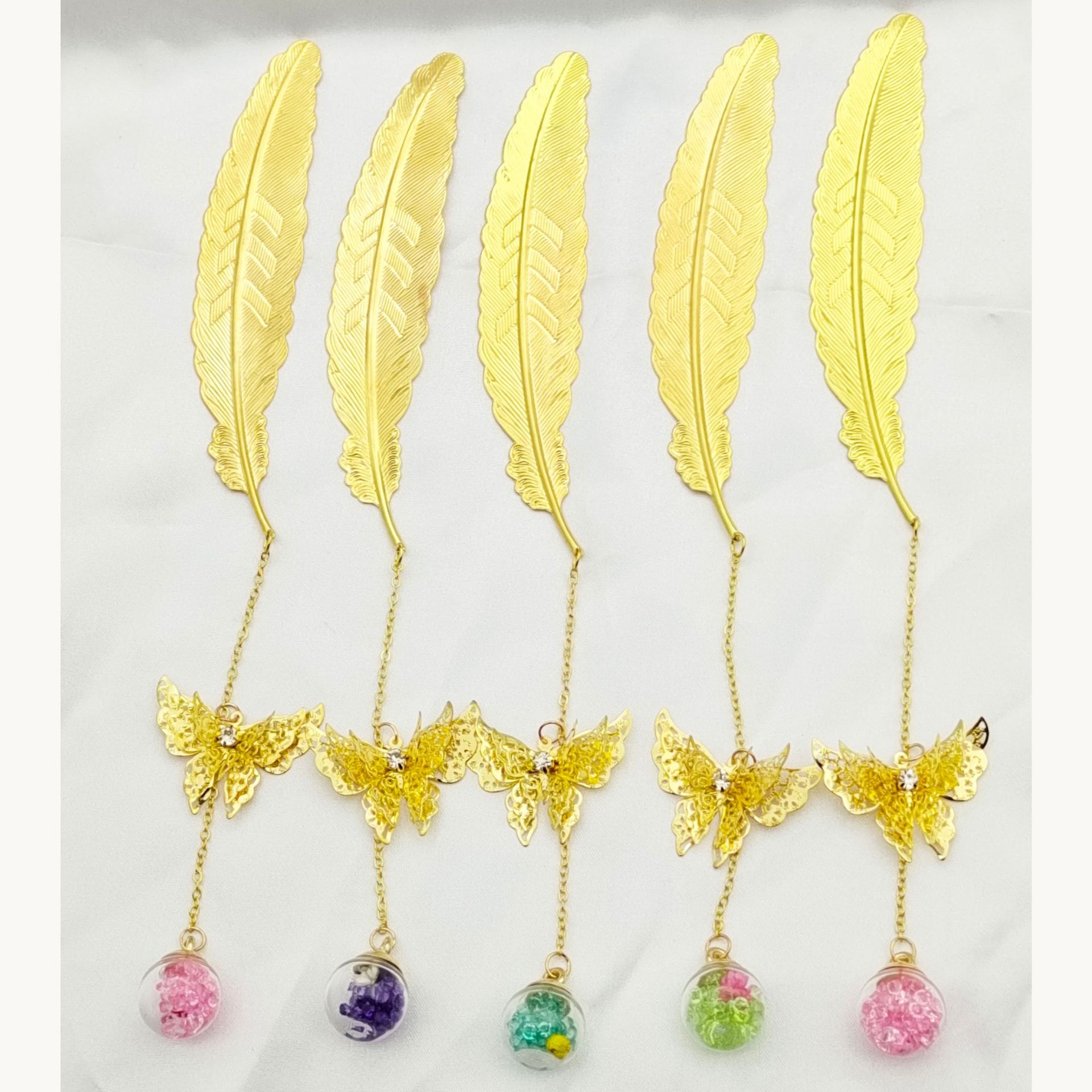 Venta caliente estilo chino clásico metal creativo pluma marcador eterna flor seca estudiante regalo del día maestro aprendizaje papelería