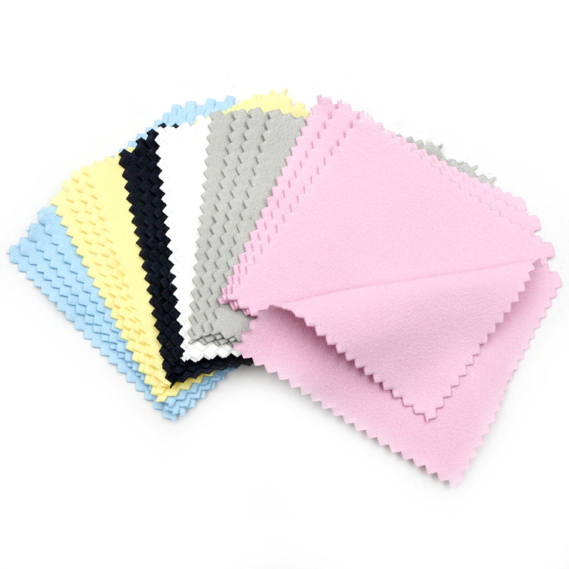 10 pc/pack silver wiping cloth silverware glazed cloth deerskin velvet silver jewelry matching gifts jewelry maintenance