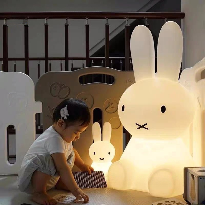 Cartoon Night Light Bedroom Bedside Soft Light Sleeping Table Lamp Kidsren Female Baby Feeding Eye Protection Girl Lamp Energy-Saving Lamp