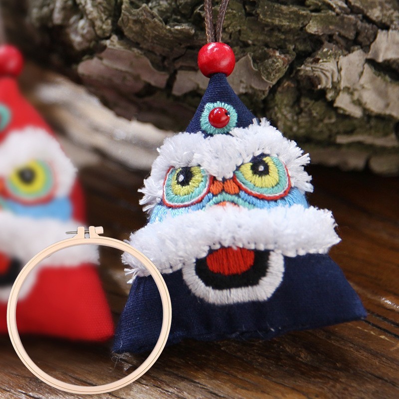 Estilo chino lindo dragón incienso bolsa colgante bordado hecho a mano de los niños paquete material de bricolaje