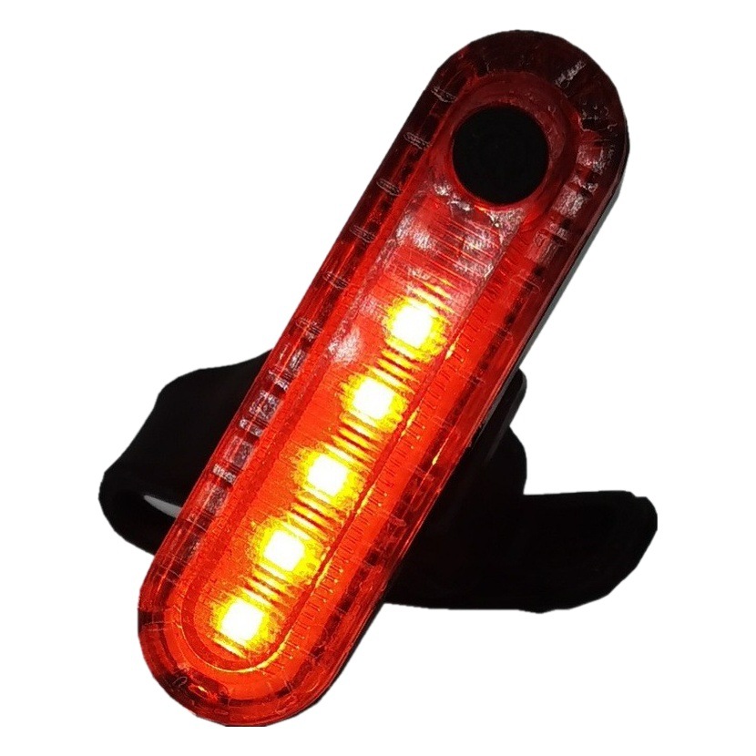 Luz trasera de bicicleta de montaña de carga de conducción nocturna luz de flash niños equilibrio decoración de bicicleta de carretera luz de advertencia