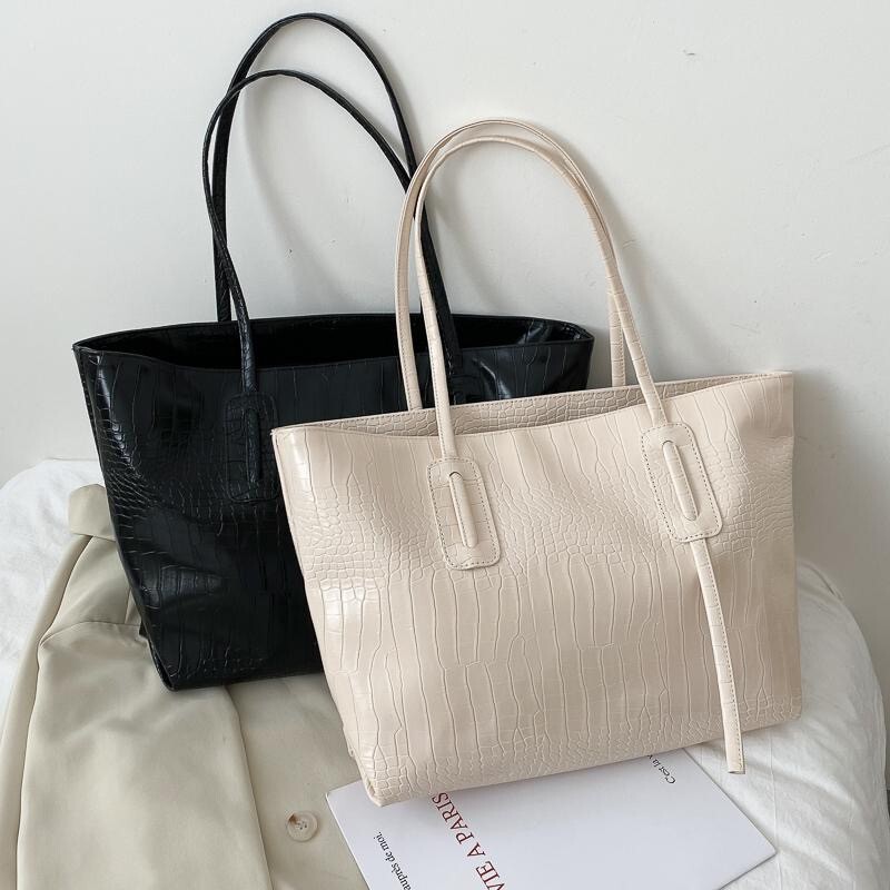 Vintage Crocodile Pattern Tote Bag for Women, Large Capacity Handbag, In-Stock, Dropshipping Available, Cross-Border Supply, Mixed Orders Vintage Crocodile Pattern Tote Bag for Women, Large Capacity Handbag, In-Stock, Dropshipping Available, Cross-Border Supply, Mixed Orders