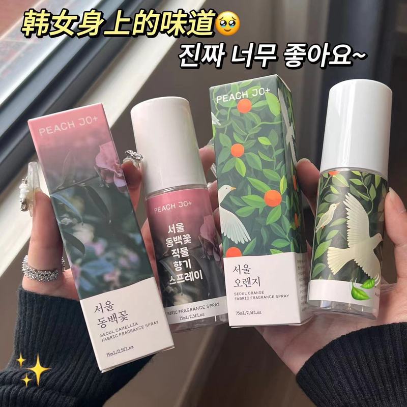 PEACH JO+ ピーチ 韓国ソウル カメリア オレンジ 禅茶 衣類の香り 消臭スプレー 男女兼用 ライトフレグランス|undefined
