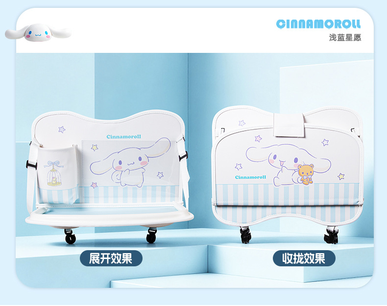 Car trash bag storage bag, car seat back bag, touch-screen transparent pocket storage bag, foldable dining table storage bag