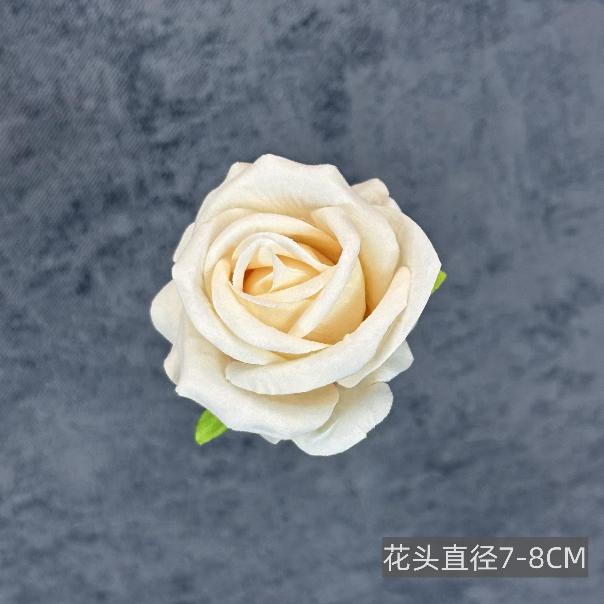 Franela artificial flor Rosa cabeza ramillete rojo boda flor pared tiro apoyos flor artificial arco flor artificial al por mayor