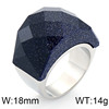 Ring, brand glossy multicoloured crystal suitable for men and women, simple and elegant design, 18 carat white gold, European style