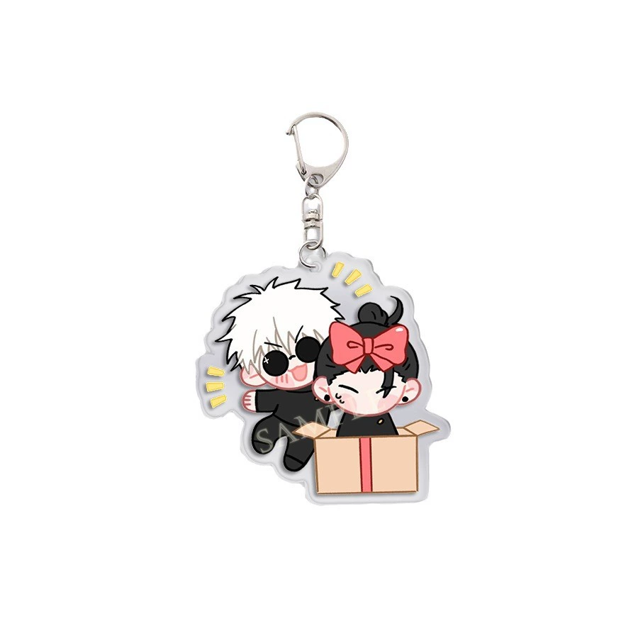 Acrylic Keychain (Jujutsu Kaisen) Cute Cartoon Pendant, Backpack Bag Charm, 9 Colors