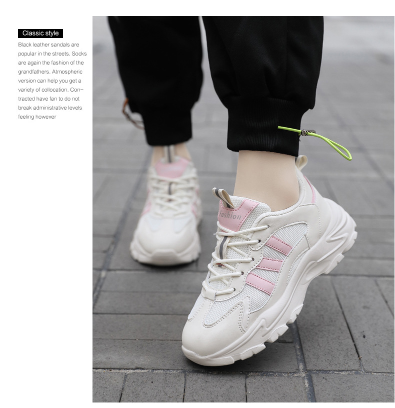 Scarpe da tennis da donna Scarpe da passeggio Scarpe in pelle Scarpe da ginnastica Scarpe da ginnastica sintetiche in mesh facili da pulire_voghion.com