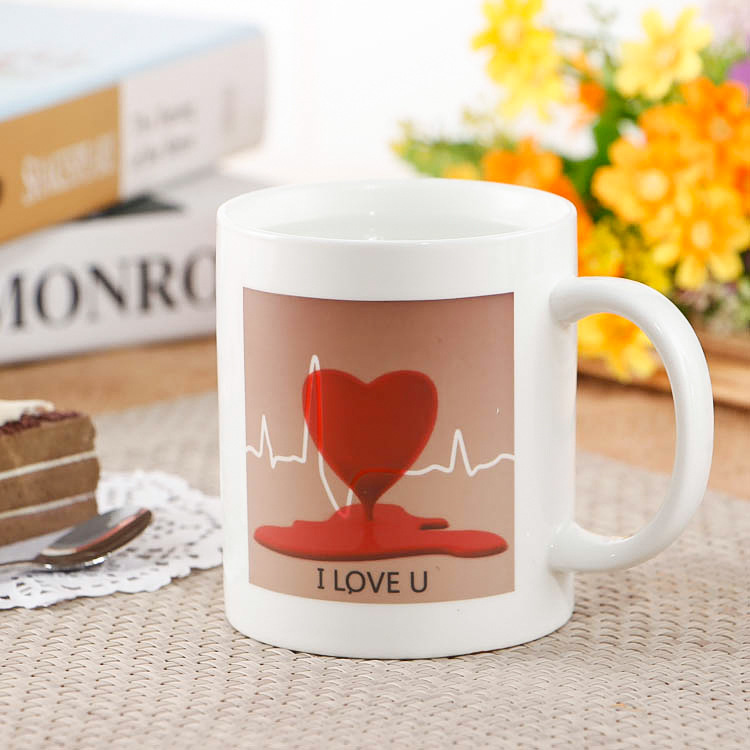 创意陶瓷杯新奇马克杯感温猫头鹰变色杯礼品咖啡杯情侣杯厂家批发