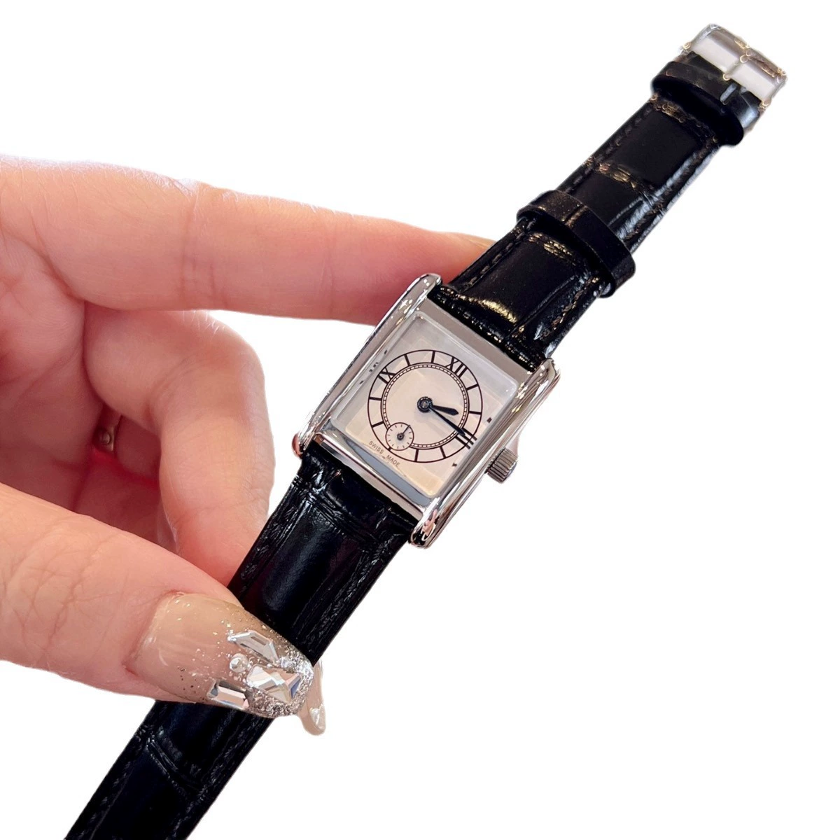 (Cross-border trading), square square watch, small leather belt