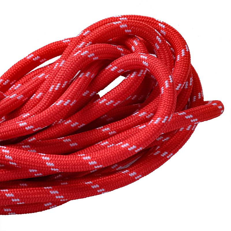 Cuerdas de poliéster coloridas de 5 mm cuerdas redondas cuerdas de agrupación resistentes al desgaste DIY cuerdas tejidas a mano colgante de llaver creativo