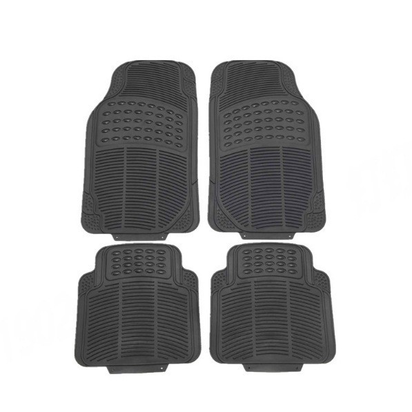 Mayorista anti-deslizante PVC cojín de piso para automóviles ojo de buey cuatro piezas conjunto de automóviles universal fácil de limpiar