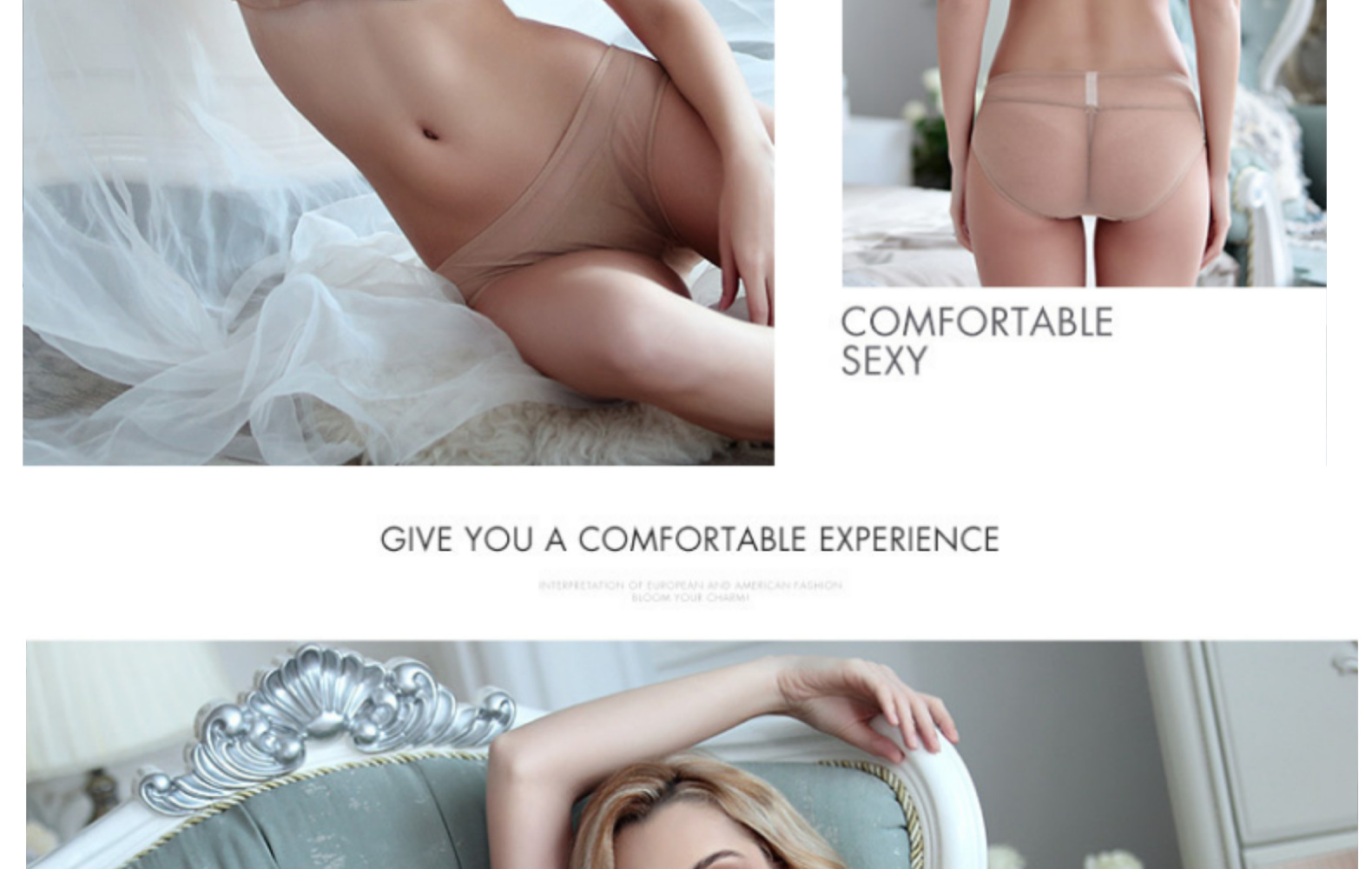 Sexy Lace Women's Thin Cotton Half Cup Top Support Gathering Underwear Bra Set_voghion.com