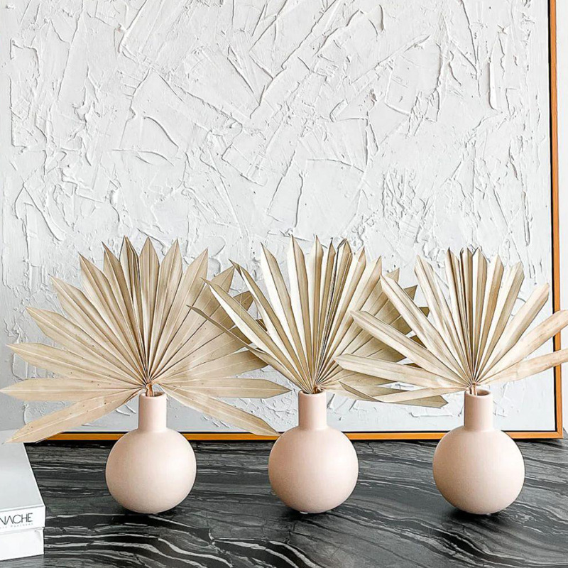 Pequeña flor seca decoración del hogar Morandi florero de cerámica salón TV gabinete titular de la flor decoración de estilo nórdico florero