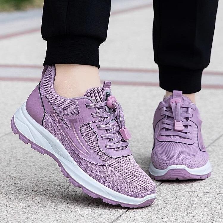 Zulijian Elderly Shoes for Women, Spring and Summer Non-Slip Mom Shoes, Comfortable Soft-Soled Walking Sports Shoes for Middle-Aged and Elderly, Old Beijing Cloth Shoes