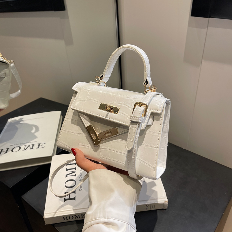 2025 nuevo estilo Kelly bolso de mujer de moda bolso diagonal de todo fósforo bolso cuadrado pequeño bolso de hombro de sentido avanzado