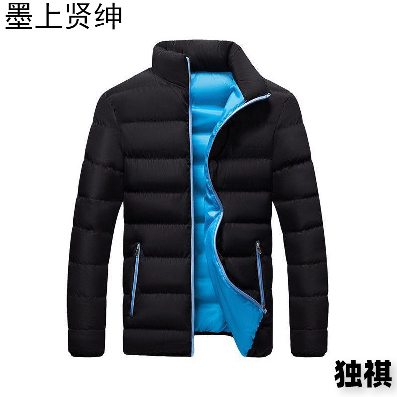 Marca chaqueta acolchada de algodón de plumas chaqueta acolchada de algodón de cuello alto cálido de invierno para hombres nueva chaqueta acolchada a prueba de frío acolchada casual