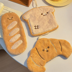 アニメのかわいい高颜値キッチンタオルに手雑巾ハンカチをつけてトイレで吸水して毛が落ちない掛け式タオルを拭く