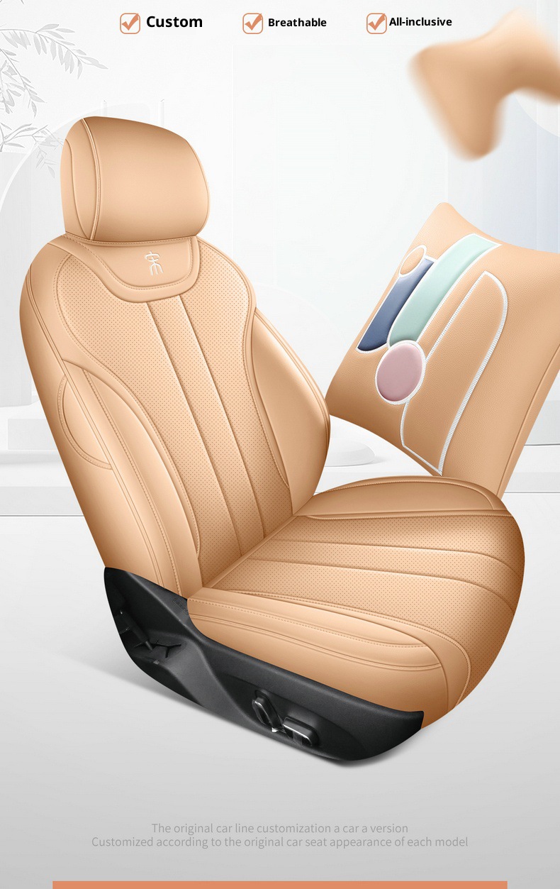 New Model Second-Generation Song Prodm-I Full Leather Car Seat Covers for Overseas Right-Hand Drive Vehicles, Cross-Border Full-Cover Car Seat Cushions