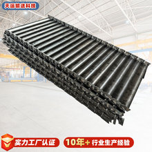 重型碳钢磷板输送带砂石矿石给料机输送链板金属喂料机鳞板链板