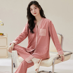 Mustang also pajamas Mustang also new imitation cotton monthly clothing pregnant women pajamas postpartum single home clothing suit