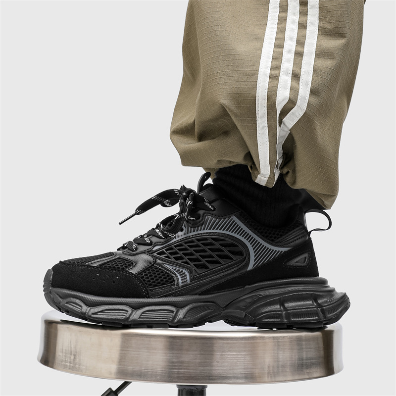 Xiaocan Retro Estilo de Hong Kong Zapatos de papá para hombres Tendencia Zapatos deportivos de pareja para jóvenes Zapatos casuales bajos de cuatro estaciones