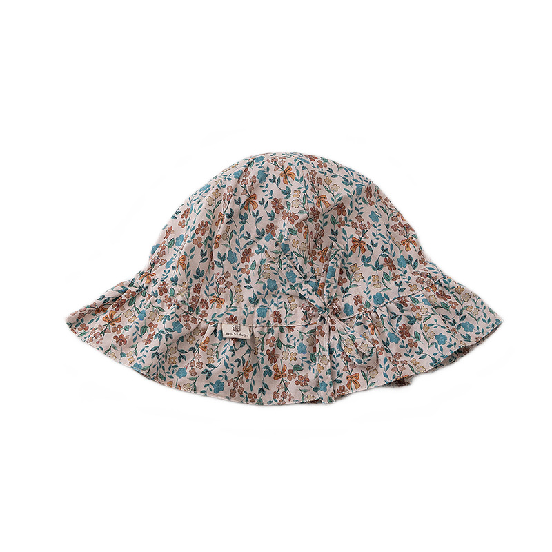 Sombrero para bebés primavera y otoño delgado coreano sombrero de pescador de gran bisel ajustable para bebés pequeños meses sombrero de cuenca