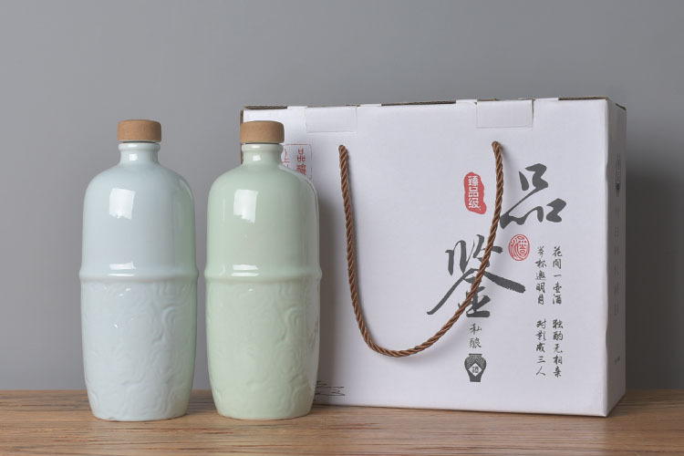 批发陶瓷酒瓶一斤装白酒瓶空瓶子仿古土陶酒坛酒罐家用小酒壶窖藏