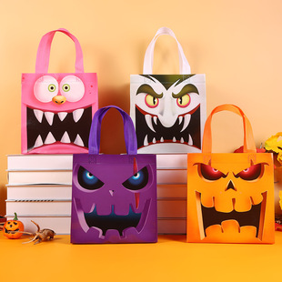 New Halloween Non-Woven Bag Gift Bag Handbag Gift Waterproof Packaging Bag Cross-Border Spot Wholesale