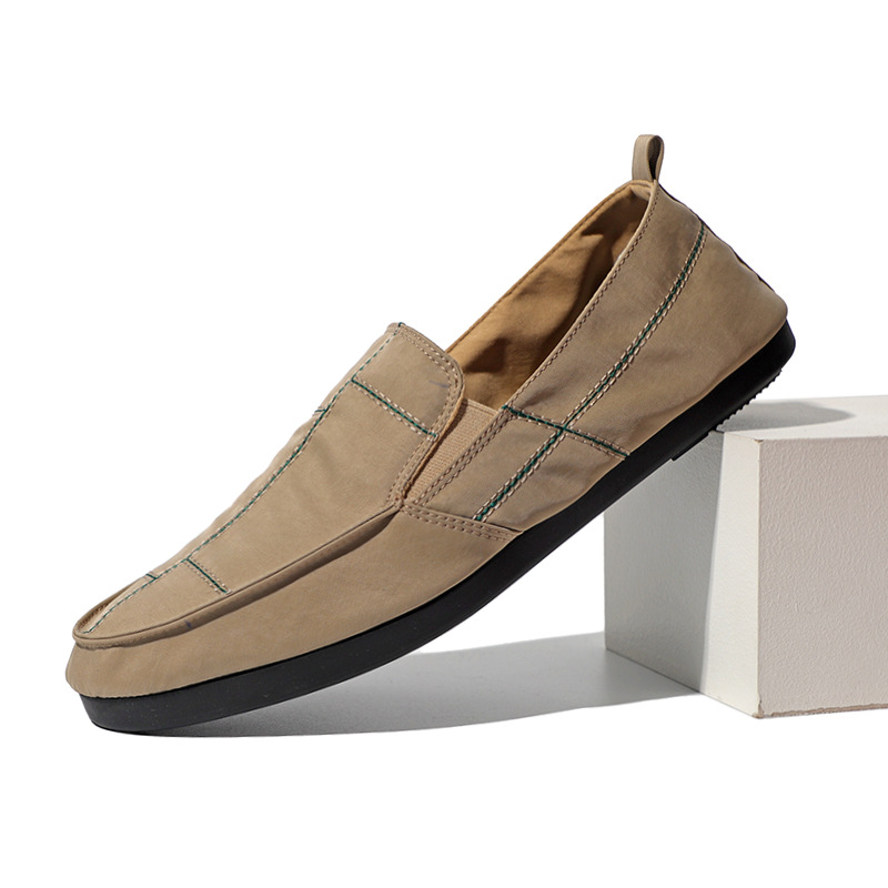 2023 Nuova tela leggera e versatile, traspirante, One Step Push on, scarpe casual in tinta unita, edizione coreana,_voghion.com