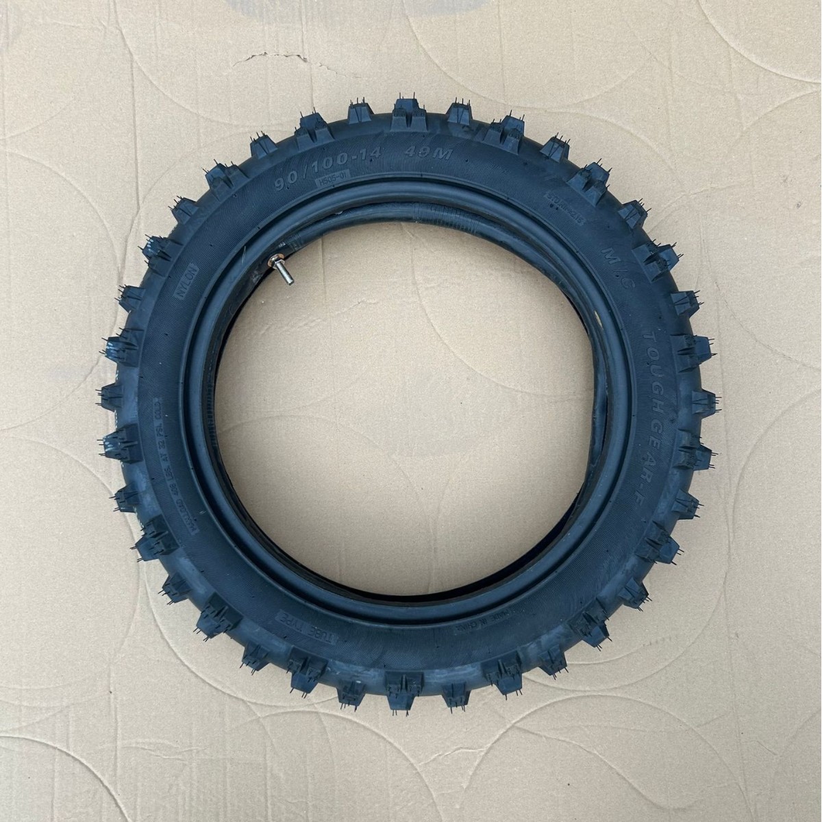 工厂直发两轮越野摩托车内外胎防滑耐磨100/90-14寸寸高齿橡胶胎