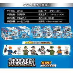 Giant Robot Armed Brigade Building Block Educational Toy for Ages 6 and Up, Compatible with K0501 Warplanes Ships and Warships