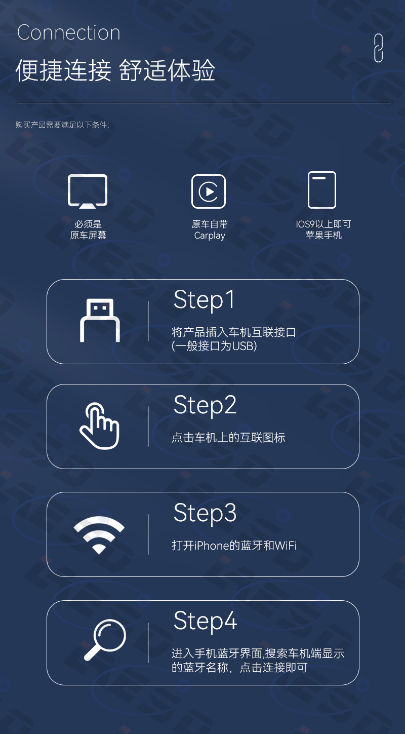 2026 New Upgraded Carplay Wireless Box with Breathing Colorful Lights Smart Android Autocarplay Box
