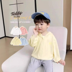ベビー服帽子付きUPF50日焼け止めコート夏服女の子赤ちゃん夏子供服薄手上着