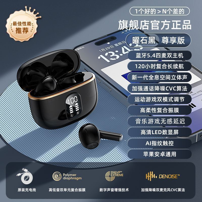 【柏林之音】2025新款无线蓝牙耳机超长续航适用男女士电竞低延迟|undefined