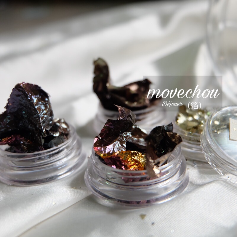 2022 Explosions Japanese Abusive novel Same Style Gold Foil Japanese Rainbow Foil New Color Foil Broken Nail Art Nail Decoration