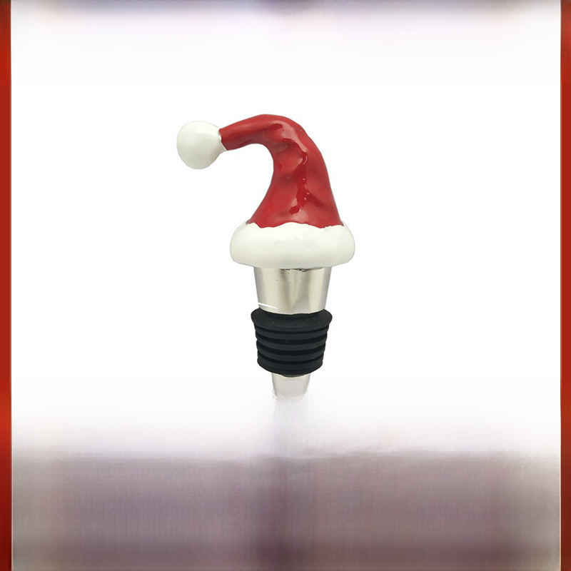 metal Christmas creative bottle stopper for party
