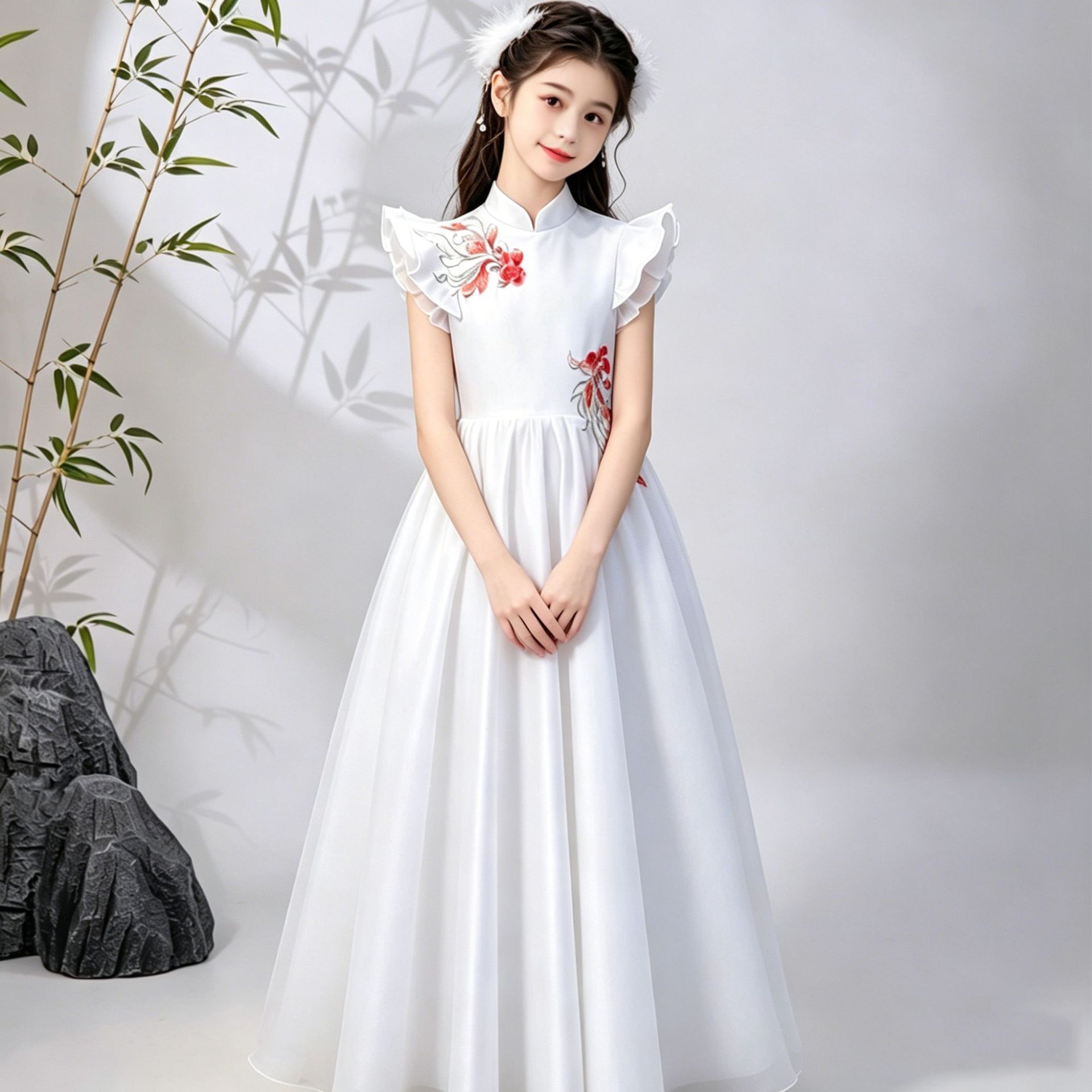 Uşaq üçün ənənəvi Çin Hanfu kostyumu, yay üçün