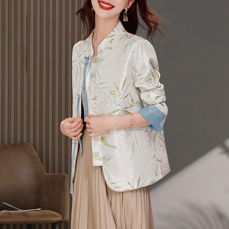 新中式轻国风外套女2024年新款时尚春秋显瘦气质小个子休闲外套