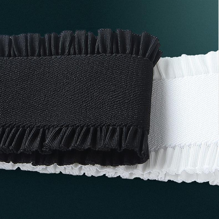 裙子裤腰高腰加高加厚皮筋弹力带褶皱花边松紧带宽高弹力辅料