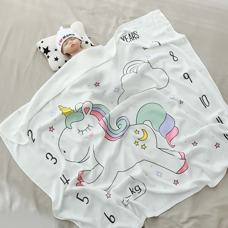 Baby Ice Silk Blanket Gauze Summer Blanket Quilt Two-layer Air Conditioning Children's Cold Sense Towel Baby's Bath Towel Wholesale Baby Ice Silk Blanket Gauze Summer Blanket Quilt Two-layer Air Conditioning Children's Cold Sense Towel Baby's Bath Towel Wholesale