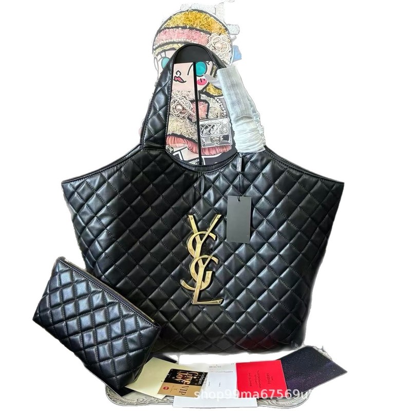 跨境限定礼品Vip Gift羊皮纹大容量子母包购物袋大标女包|undefined