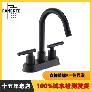 American-Style Double-Handle Faucet for Washbasin, Basin, Countertop Basin, Hot and Cold, Hotel, Foreign Trade, Homestay, Amazon Splash-Proof Faucet