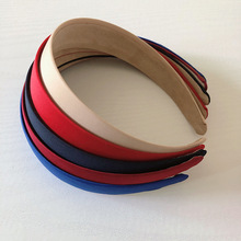 3.0CM塑料包布贴布全包亚光布发箍复古简约宽边发箍女生发饰批发